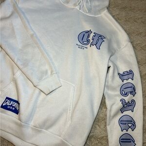 NFINITY White and Blue Men's Hoodie